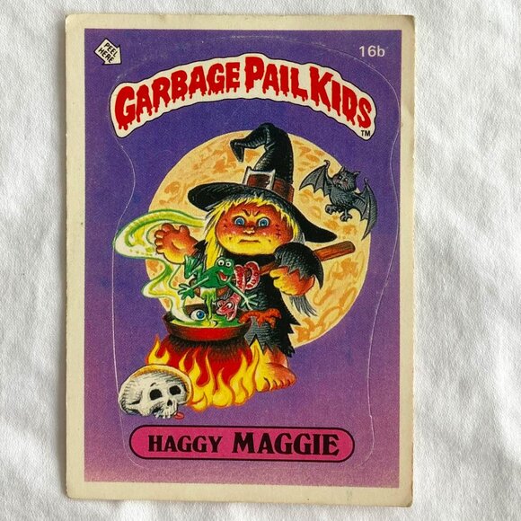 Garbage Pail Kids Card 1985 Topps - 16b Haggy Maggie